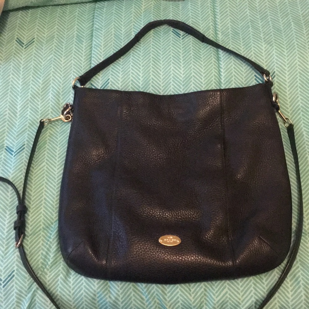 Coach Navy Blue Bucket Bag!